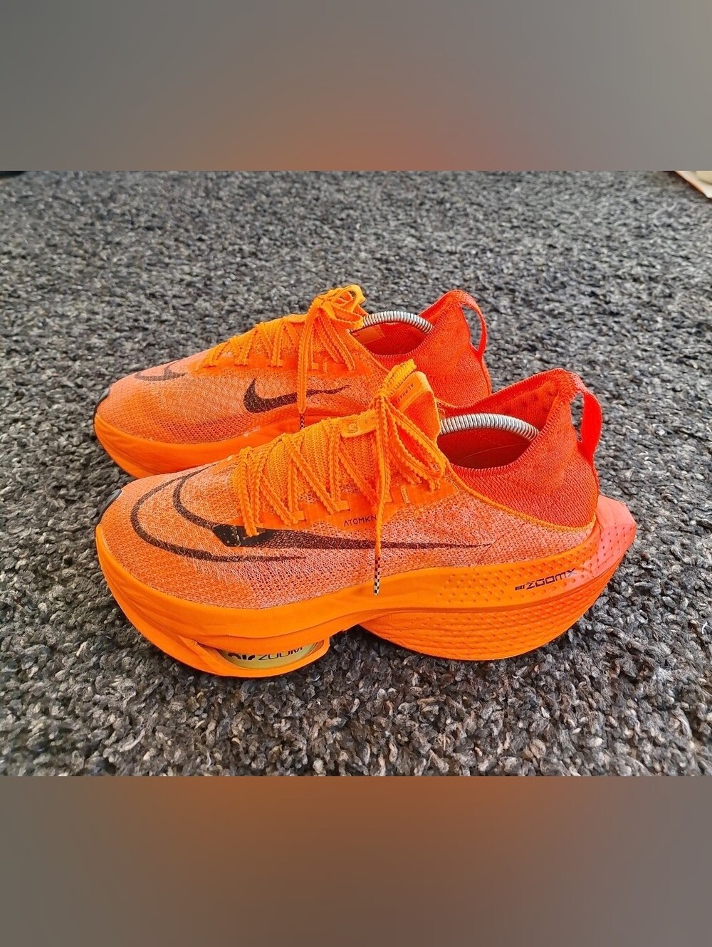 Nike Air Zoom Alphafly NEXT% 2 Women's Shoes Orange/Black AtomKnit US 9.5 - Picture 2 of 14